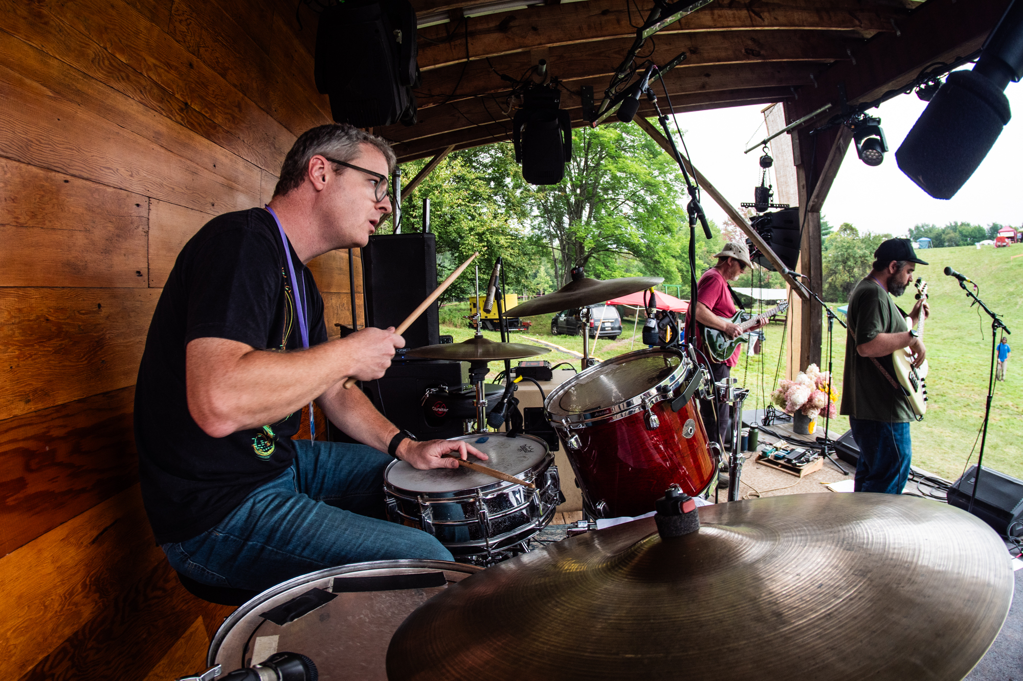 Jay Maloney on drums at Eastbound Throwdown 2023